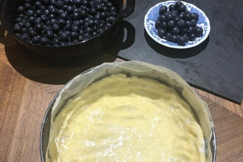 Cliquez pour zoomer ! Gâteau aux myrtilles façon crumble Thermomix par Sophgal