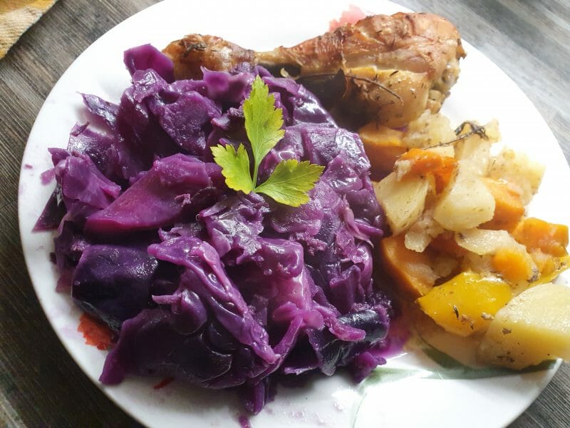 Cliquez pour zoomer ! Chou rouge, lardons et pommes Thermomix par Jessouu
