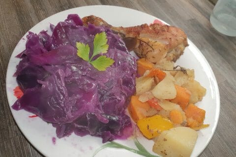 Cliquez pour zoomer ! Chou rouge, lardons et pommes Thermomix par Jessouu