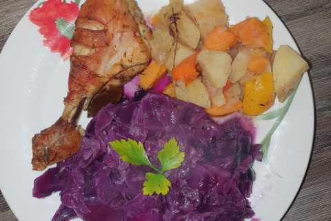 Cliquez pour zoomer ! Chou rouge, lardons et pommes Thermomix par Jessouu