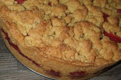 Cliquez pour zoomer ! Cookie-crumble rhubarbe framboises Thermomix par Jessouu