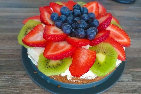 Cliquez pour zoomer ! Tarte aux fraises sans cuisson Thermomix par Jessouu