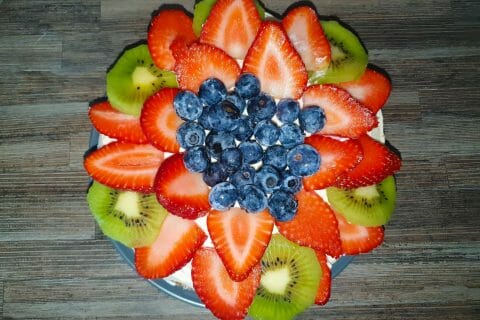 Cliquez pour zoomer ! Tarte aux fraises sans cuisson Thermomix par Jessouu