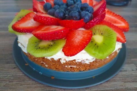 Cliquez pour zoomer ! Tarte aux fraises sans cuisson Thermomix par Jessouu