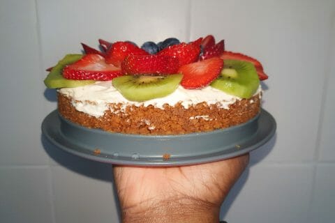 Cliquez pour zoomer ! Tarte aux fraises sans cuisson Thermomix par Jessouu