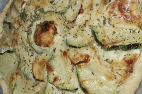 Cliquez pour zoomer ! Tarte courgettes, chèvre et pignons de pin Thermomix par Jessouu