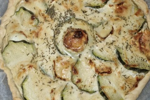 Cliquez pour zoomer ! Tarte courgettes, chèvre et pignons de pin Thermomix par Jessouu