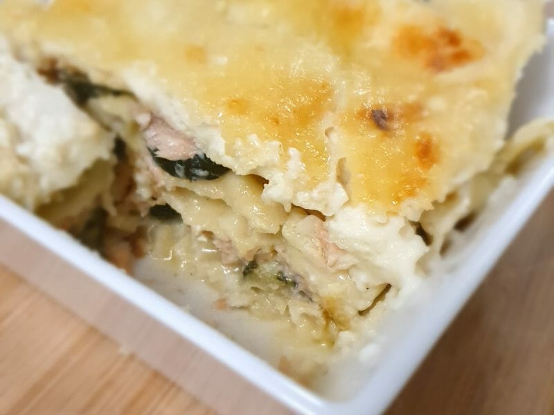 Cliquez pour zoomer ! Lasagnes au saumon et poireaux Thermomix par sofiiiiine