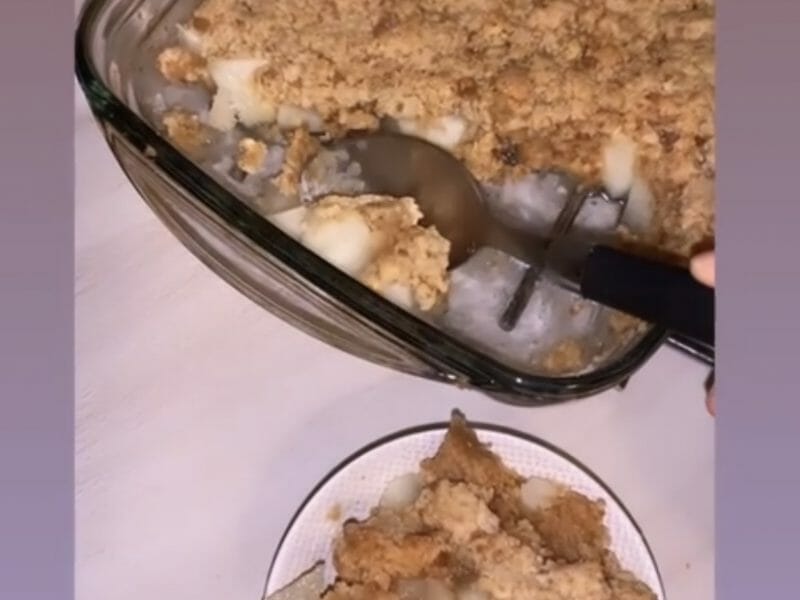 Cliquez pour zoomer ! Crumble pommes, poires et spéculoos Thermomix par melissa_105