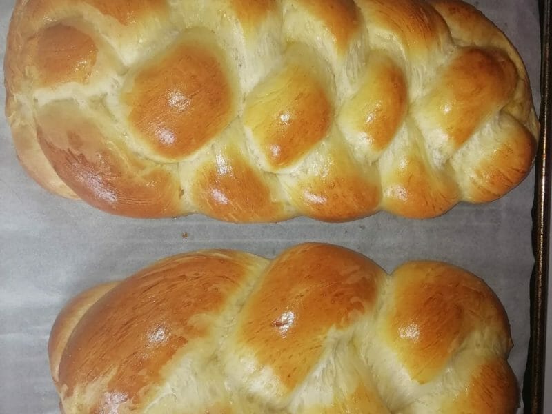 Cliquez pour zoomer ! Brioche tressée à la mie filante Thermomix par renardesvosges