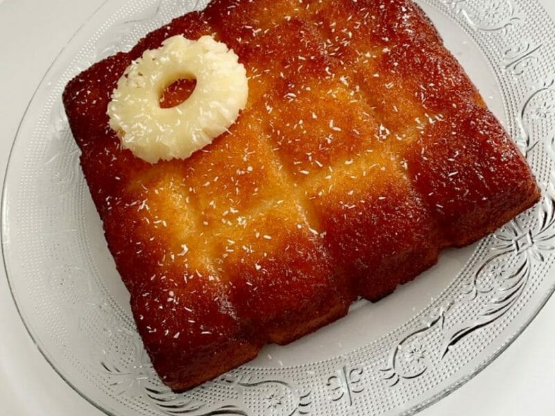 Cliquez pour zoomer ! Gâteau renversé à l’ananas Thermomix par oliihama
