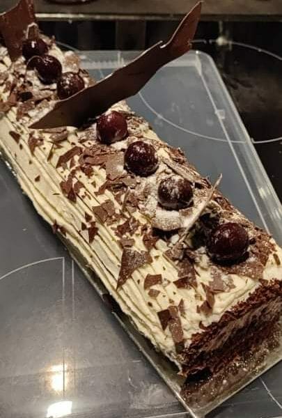 Cliquez pour zoomer ! Bûche forêt noire Thermomix par Sandra