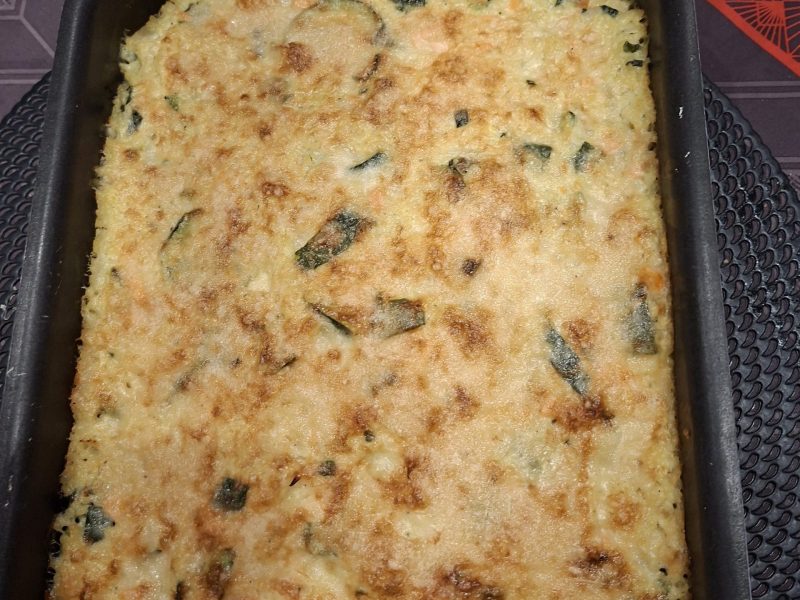 Cliquez pour zoomer ! Gratin de perles, saumon et courgettes Thermomix par myriam30100