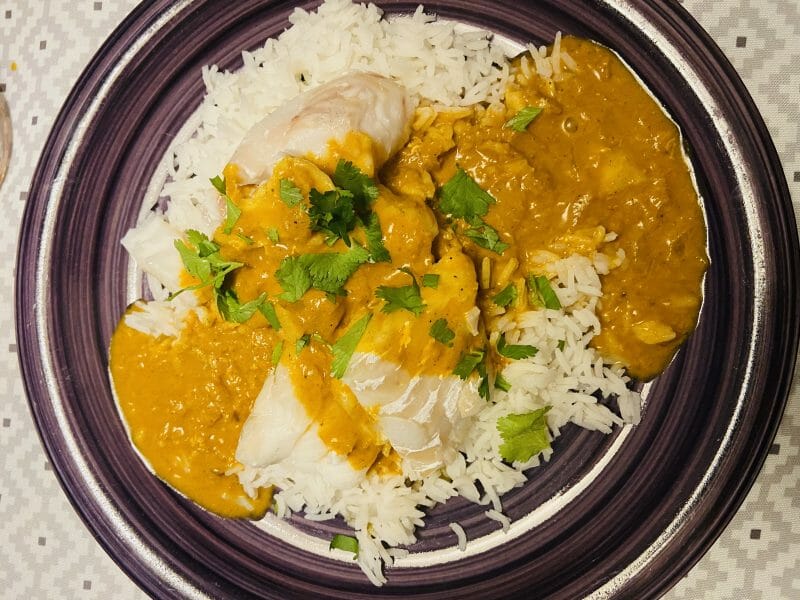 Cliquez pour zoomer ! Curry de poisson au lait de coco Thermomix par Softy13