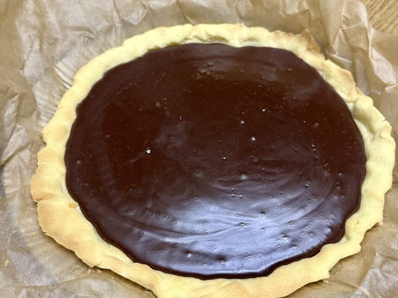 Cliquez pour zoomer ! Tarte au chocolat et cacahuètes caramélisées Thermomix par Softy13