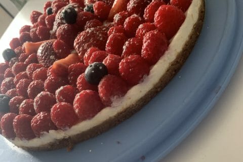 Cliquez pour zoomer ! Tarte aux fraises sans cuisson Thermomix par Flavie Tartaglia Dgsto