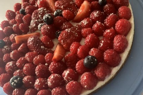 Cliquez pour zoomer ! Tarte aux fraises sans cuisson Thermomix par Flavie Tartaglia Dgsto