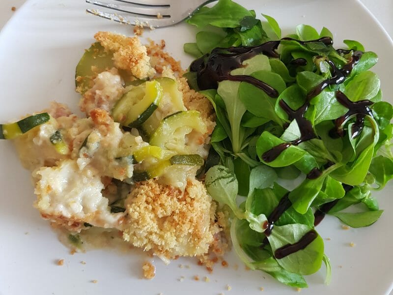 Cliquez pour zoomer ! Crumble courgettes, chèvre et lardons Thermomix par anne-charlotte_2