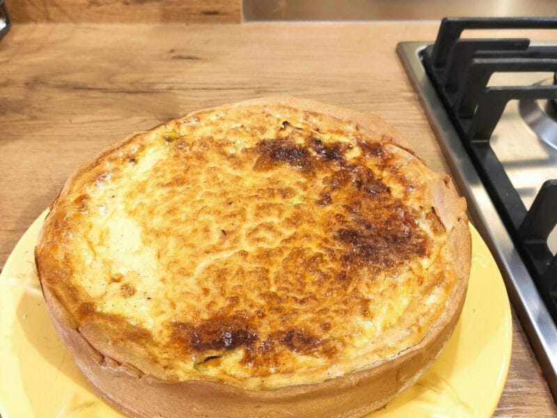 Cliquez pour zoomer ! Gâteau poireaux, lardons et fromage Thermomix par Minoune