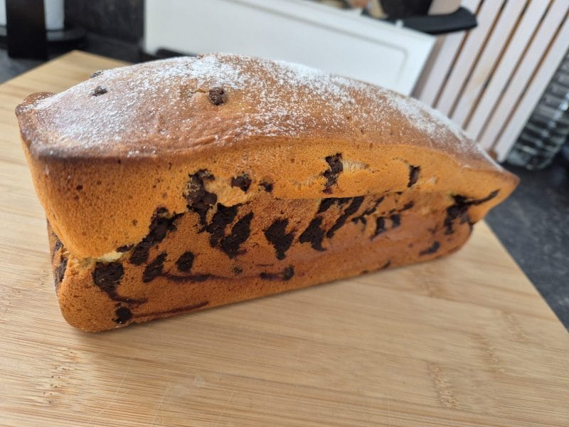 Cliquez pour zoomer ! Plum cake aux pépites de chocolat Thermomix par Nessa