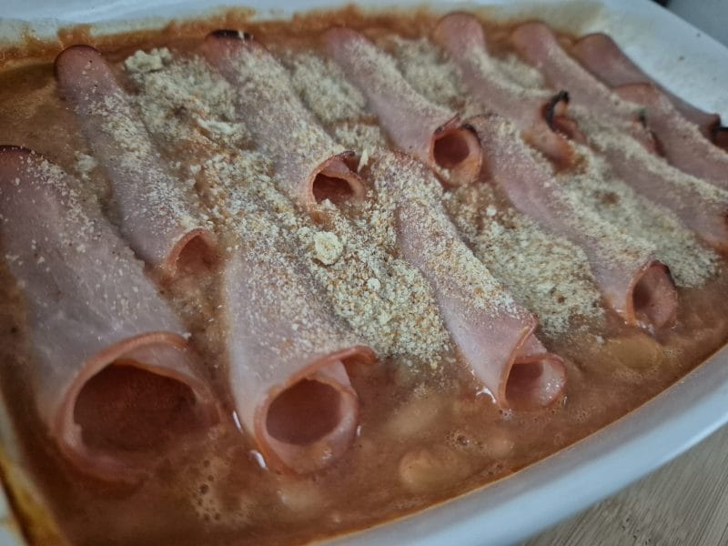 Cliquez pour zoomer ! Backed beans à l’Américaine Thermomix par Nessa