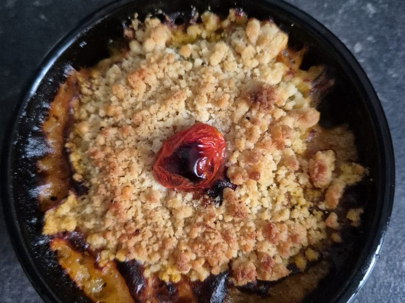 Cliquez pour zoomer ! Crumble aux légumes provençaux Thermomix par Nessa