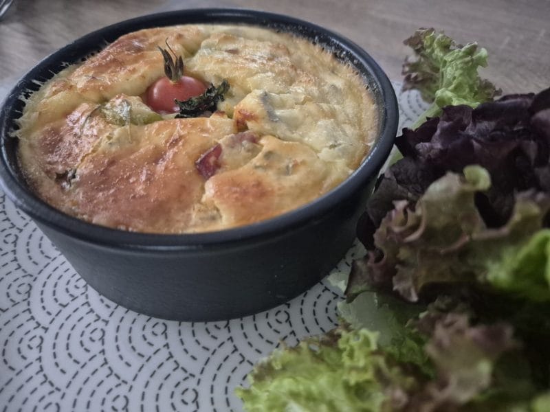 Cliquez pour zoomer ! Clafoutis courgettes et feta Thermomix par Nessa