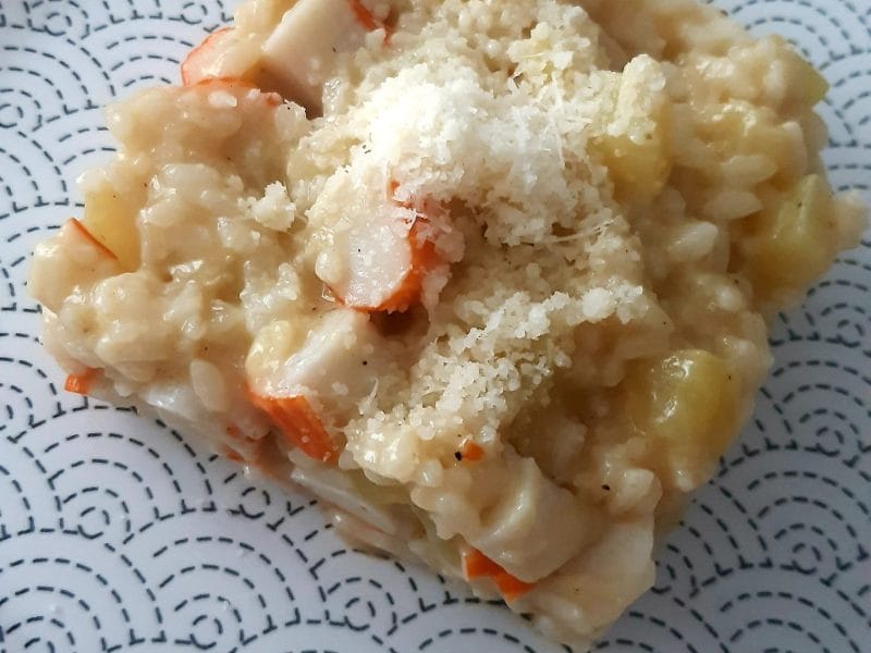 Cliquez pour zoomer ! Risotto courgettes saumon Thermomix par Nessa