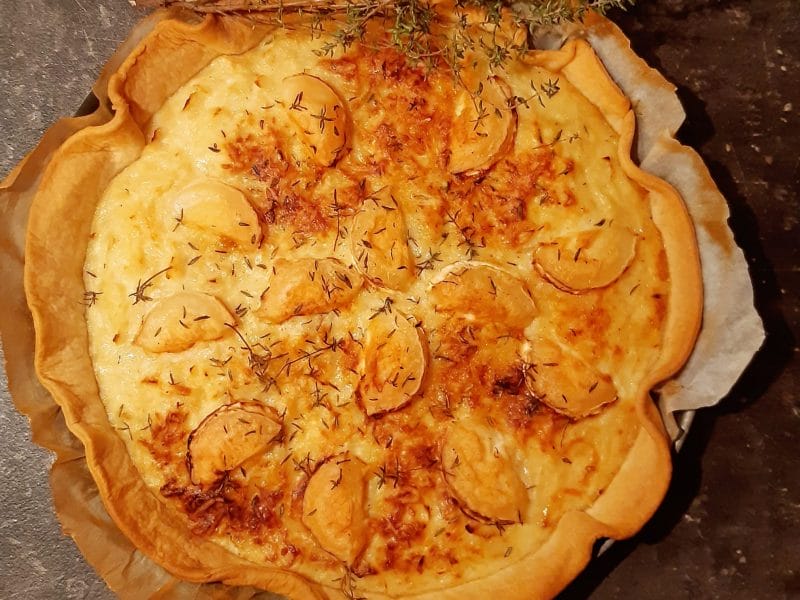 Cliquez pour zoomer ! Quiche oignons, chèvre et miel Thermomix par Nessa