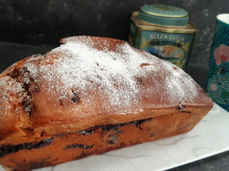 Cliquez pour zoomer ! Plum cake aux pépites de chocolat Thermomix par Nessa