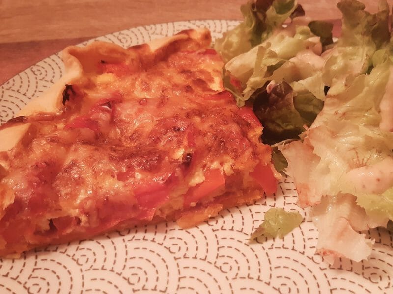 Cliquez pour zoomer ! Quiche poivrons et chorizo Thermomix par Nessa