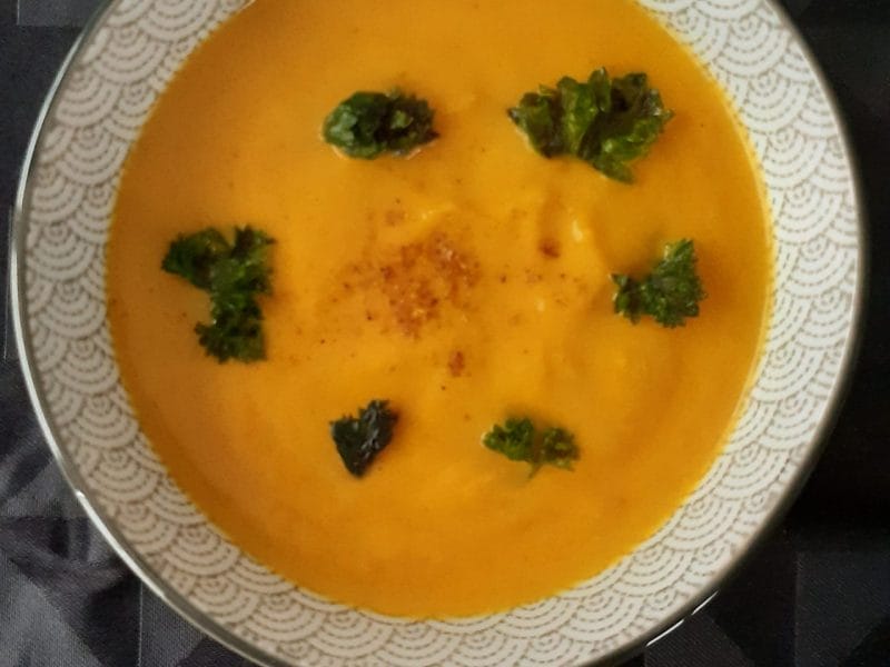 Velouté de carottes au curry au Thermomix - Cookomix