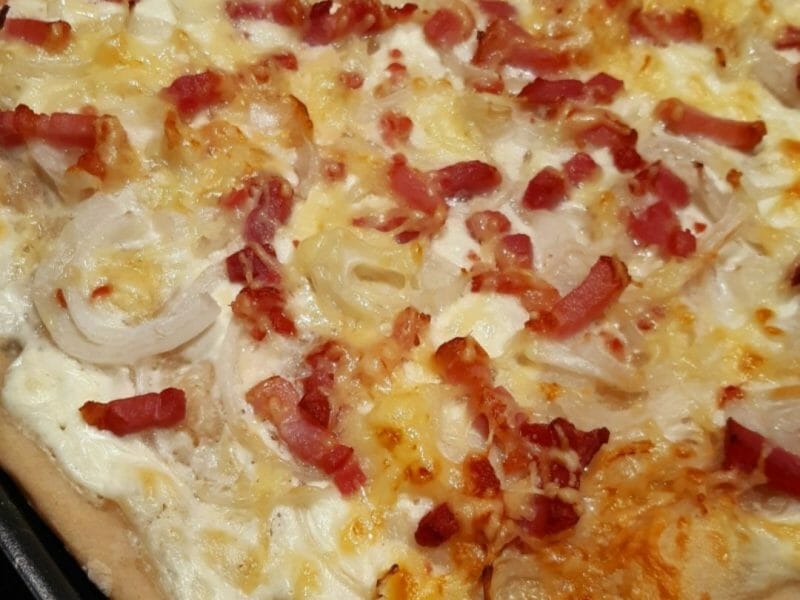 Cliquez pour zoomer ! Flammekueche traditionnelle Thermomix par Nessa