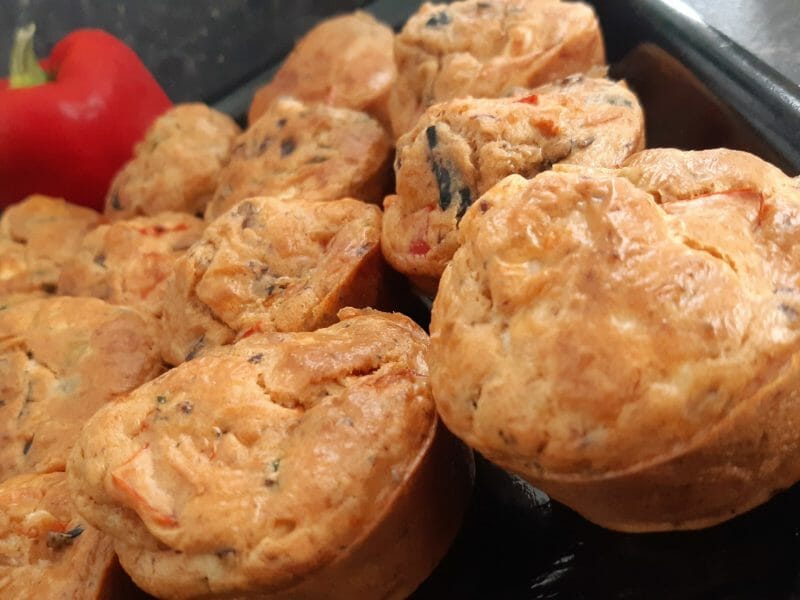 Cliquez pour zoomer ! Cake aux poivrons, fêta et olives Thermomix par Nessa