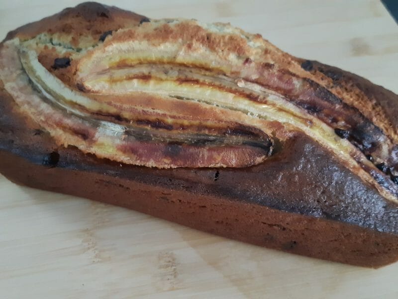 Cliquez pour zoomer ! Cake banane et pépites de chocolat Thermomix par Nessa