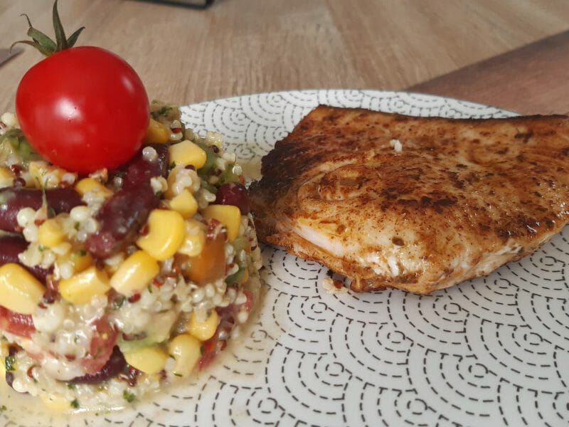 Cliquez pour zoomer ! Salade de quinoa mexicaine Thermomix par Nessa