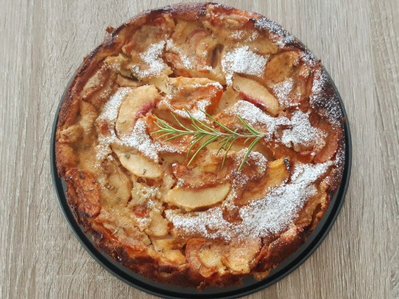 Cliquez pour zoomer ! Clafoutis aux pêches Thermomix par Nessa