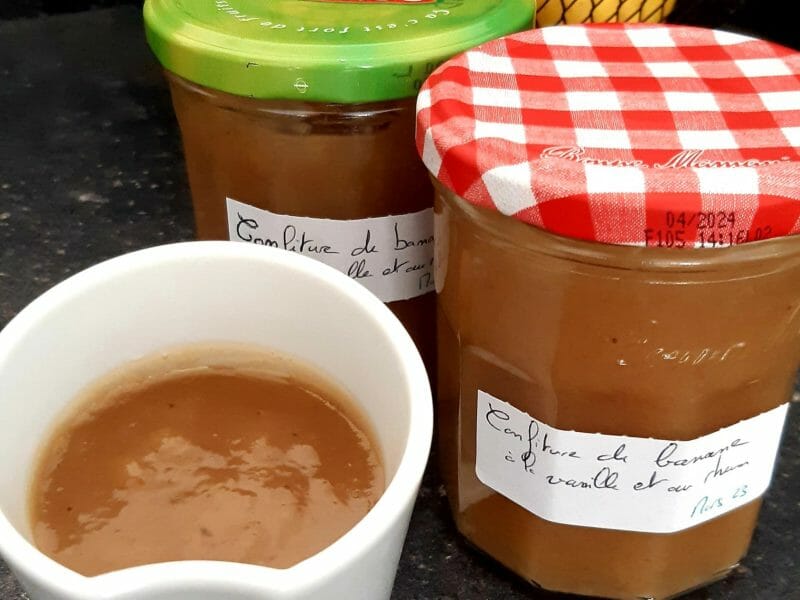 Cliquez pour zoomer ! Confiture banane, vanille et rhum Thermomix par Nessa