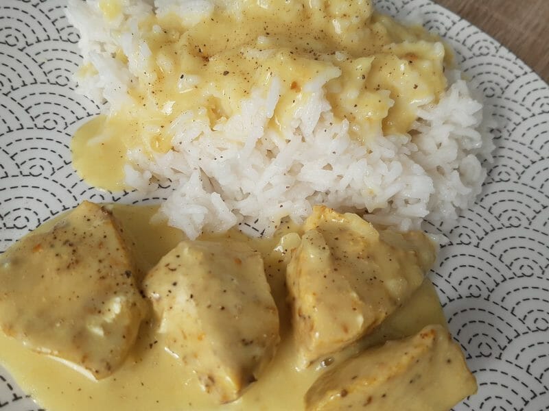 Cliquez pour zoomer ! Blancs de poulet sauce moutarde et curry Thermomix par Nessa