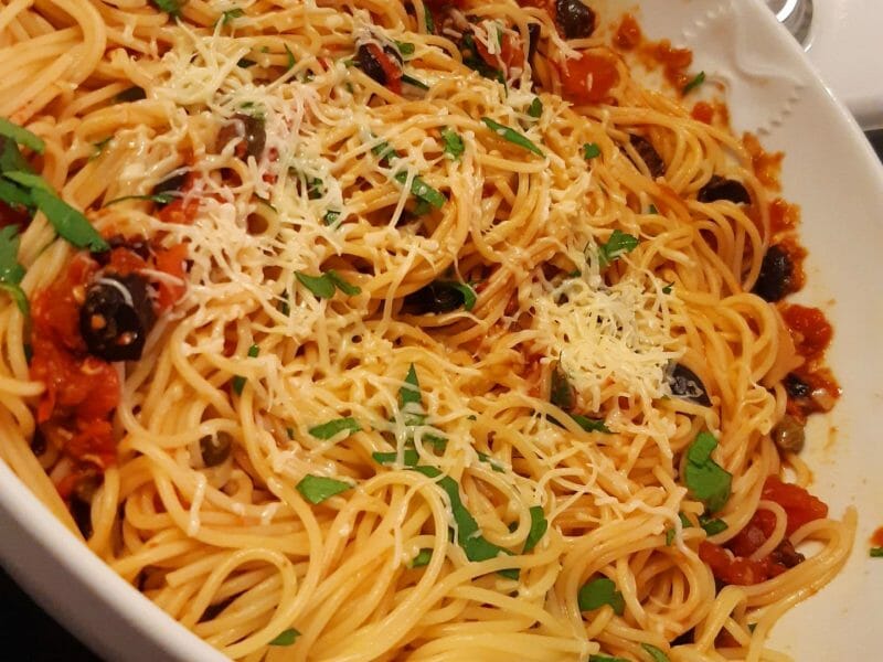 Cliquez pour zoomer ! Penne alla puttanesca Thermomix par Nessa