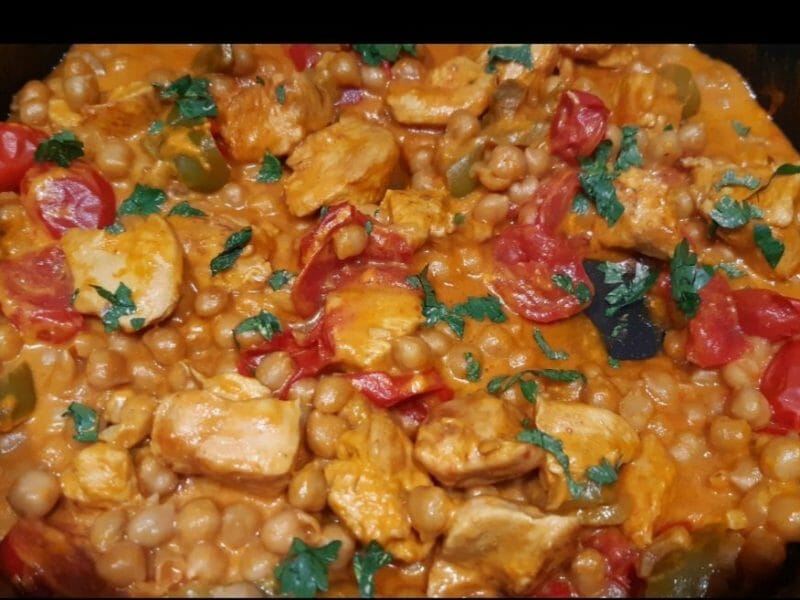 Cliquez pour zoomer ! Curry de pois chiches au lait de coco Thermomix par Nessa