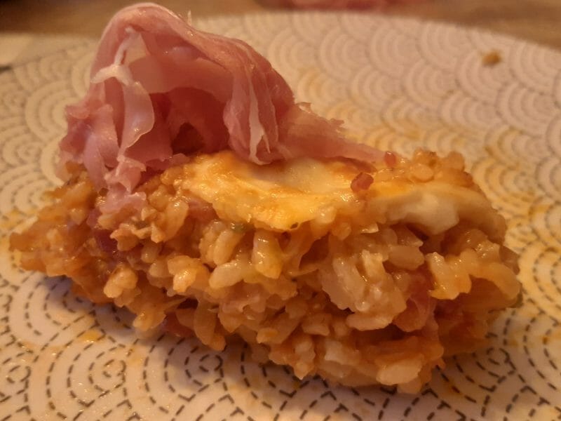 Gratin de riz façon pizza au Thermomix