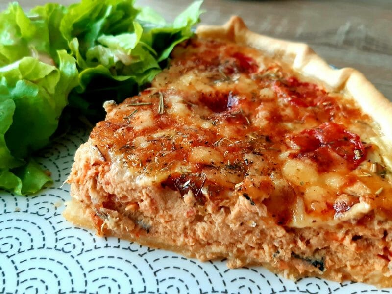 Cliquez pour zoomer ! Tarte au thon, tomate et moutarde Thermomix par Nessa