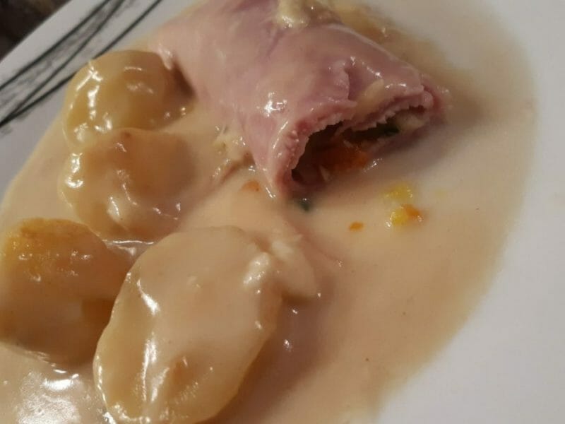 Cliquez pour zoomer ! Roulés gratinés de jambon aux légumes Thermomix par Nessa