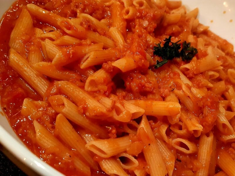 Cliquez pour zoomer ! Penne au chorizo Thermomix par Nessa