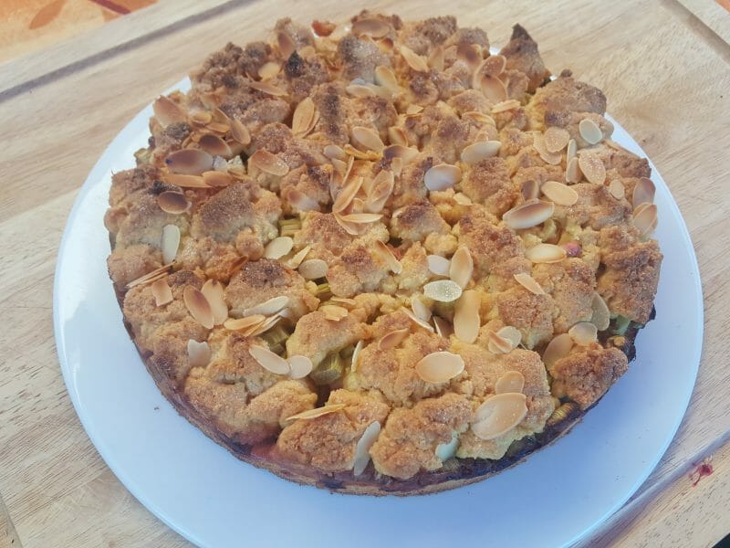 Cliquez pour zoomer ! Cookie-crumble rhubarbe framboises Thermomix par anthonyb