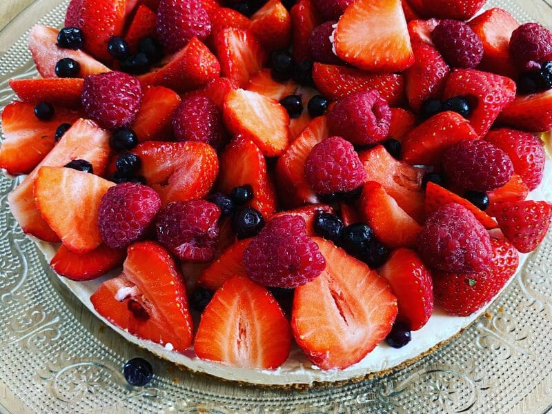 Cliquez pour zoomer ! Tarte aux fraises sans cuisson Thermomix par faustine24