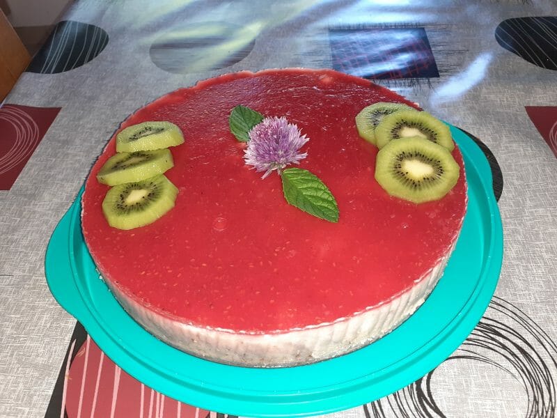 Cliquez pour zoomer ! Bavarois aux framboises Thermomix par clairotte55