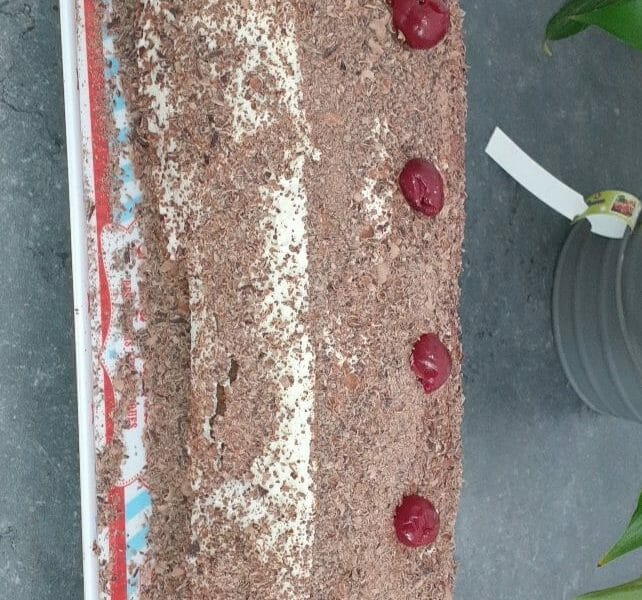 Cliquez pour zoomer ! Bûche forêt noire Thermomix par clairotte55