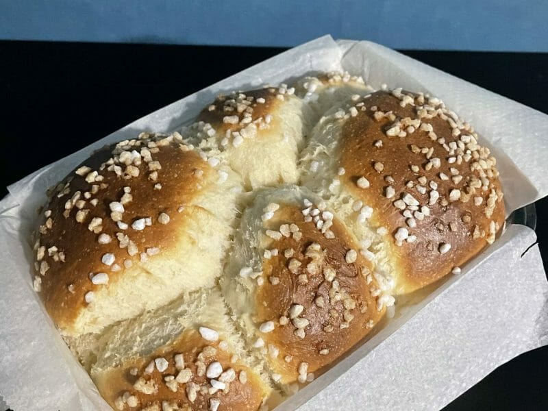 Cliquez pour zoomer ! Brioche sans beurre, sans oeufs Thermomix par AENINEA